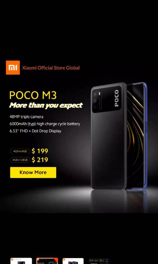 Xiaomi Poco M3 128gb Mobile Phones Tablets Android Phones Xiaomi On Carousell