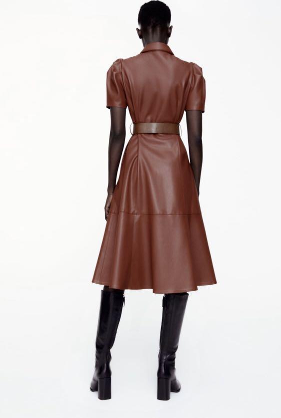 Zara Faux Leather Midi Dress, Women's Fashion, Dresses & Sets, Dresses on Carousell Zara Faux Leather Midi Dress, Women's Fashion, Dresses & Sets, Dresses on Carousell