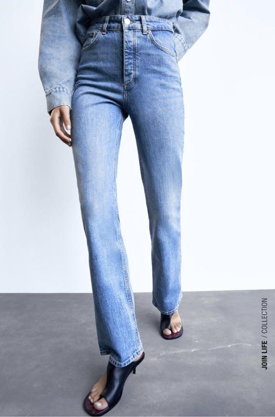 Zara hi rise bootcut jeans clearance