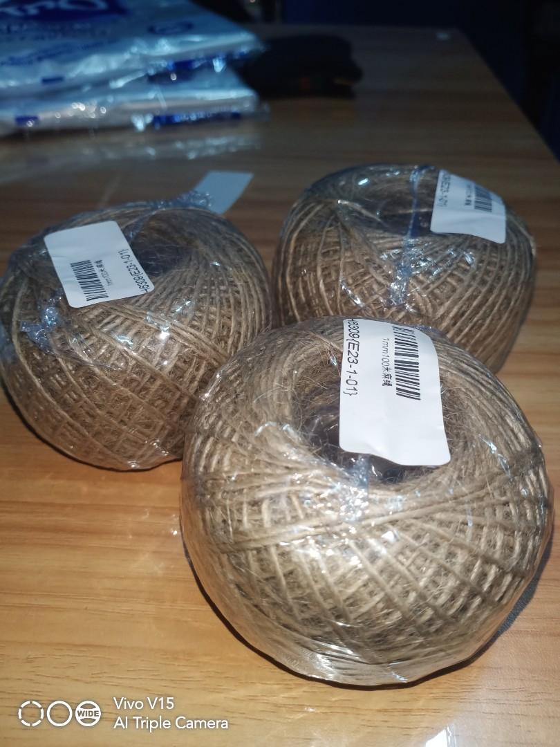 100m 1mm Natural Jute Twine Twine String (Category: Craft Supplies & Tools) located in Quezon City. Submitted by LgbtMerch (Listing ID 1055806116, Image 2). Description: Natural Jute Twine Twine String 100m 1mm on hand 😊.