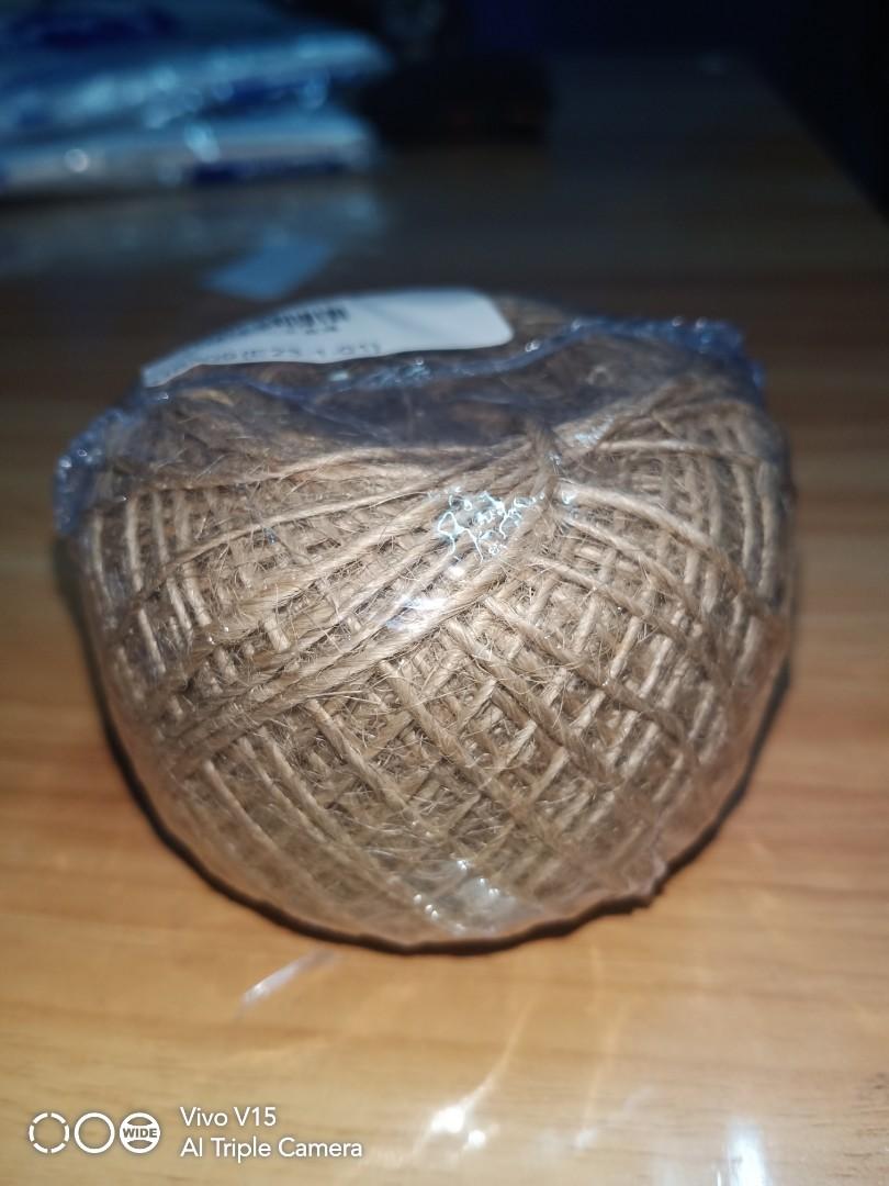 100m 1mm Natural Jute Twine Twine String (Category: Craft Supplies & Tools) located in Quezon City. Submitted by LgbtMerch (Listing ID 1055806116, Image 1). Description: Natural Jute Twine Twine String 100m 1mm on hand 😊.