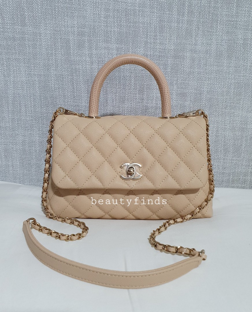 🦄💖 BRAND NEW: Chanel 20K Mini/ Small Coco Handle (Beige), Luxury, Bags &  Wallets on Carousell