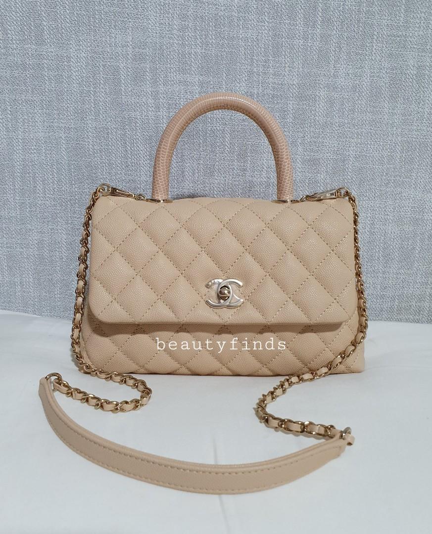 Chanel Unboxing COCO Handle 20K Light BEIGE Shiny Gold Hardware COMPARISONS  Dark Beige Small Caviar 