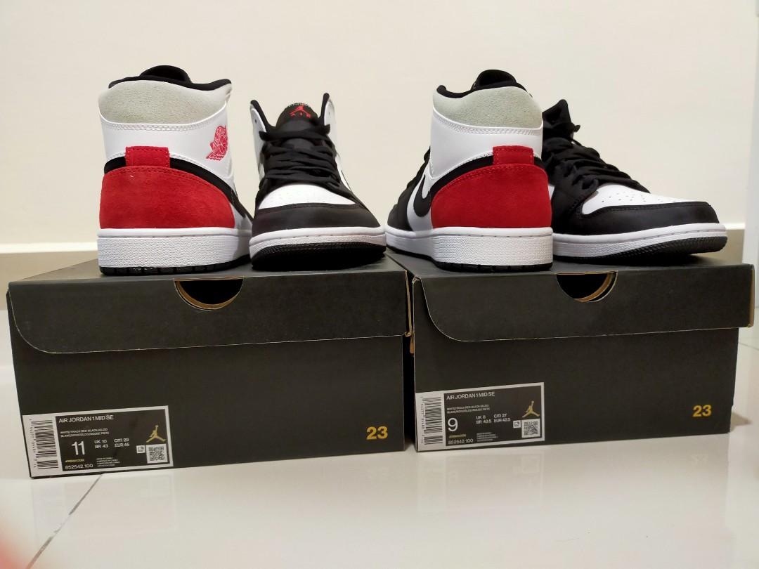 Air jordan 1 mid union red, Men's Fashion, Footwear, Sneakers on Carousell