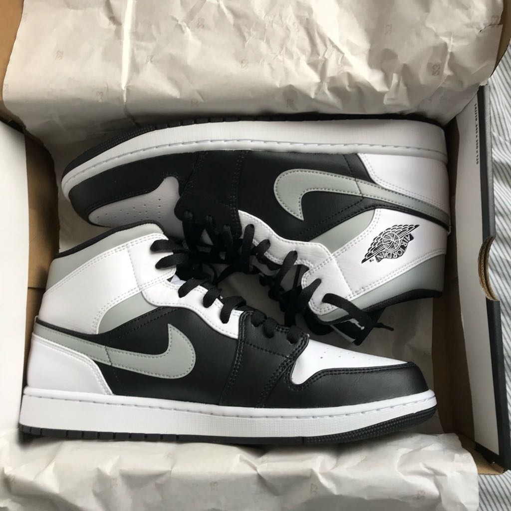 jordan 1 mid white shadow 42