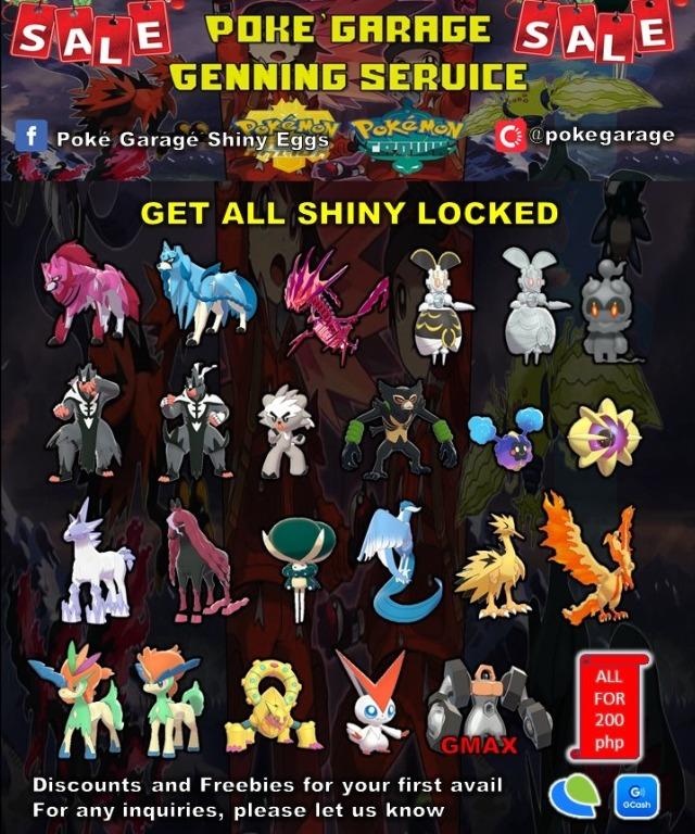 All Shiny Locked Pokemon Sword And Shield Video Gaming Video Games Nintendo On Carousell
