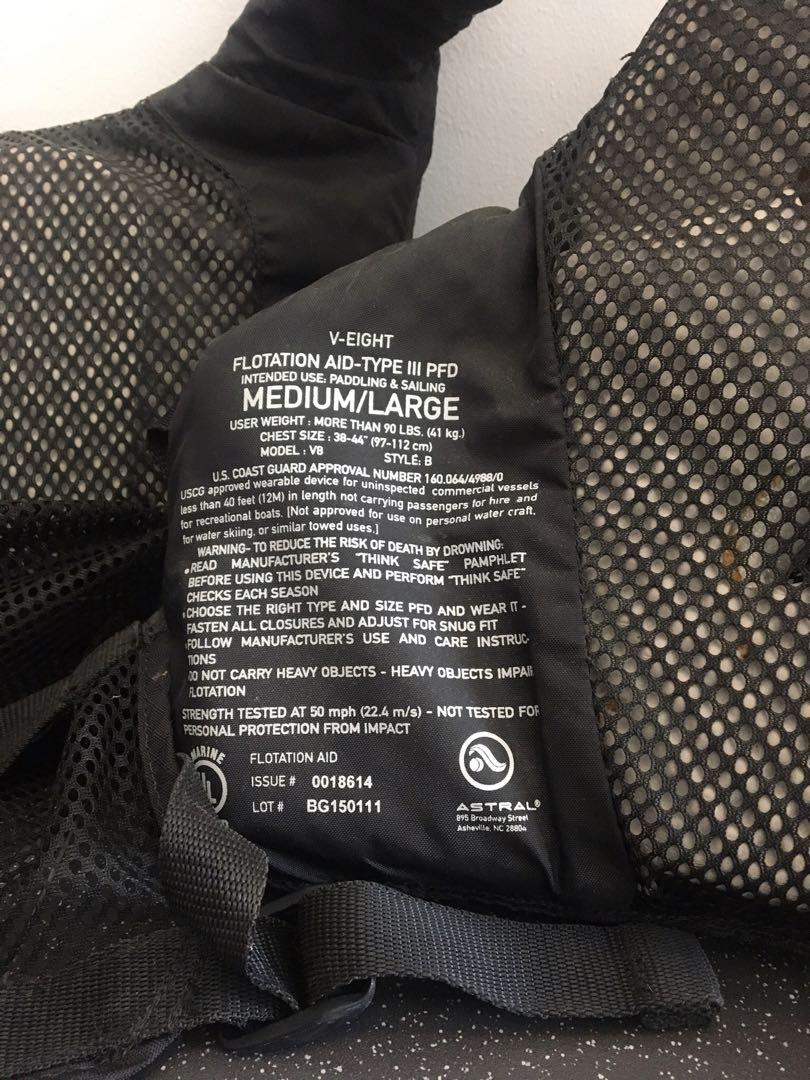 Astral Dragon Boat PFD, Sports Equipment, Sports & Games, Billiards