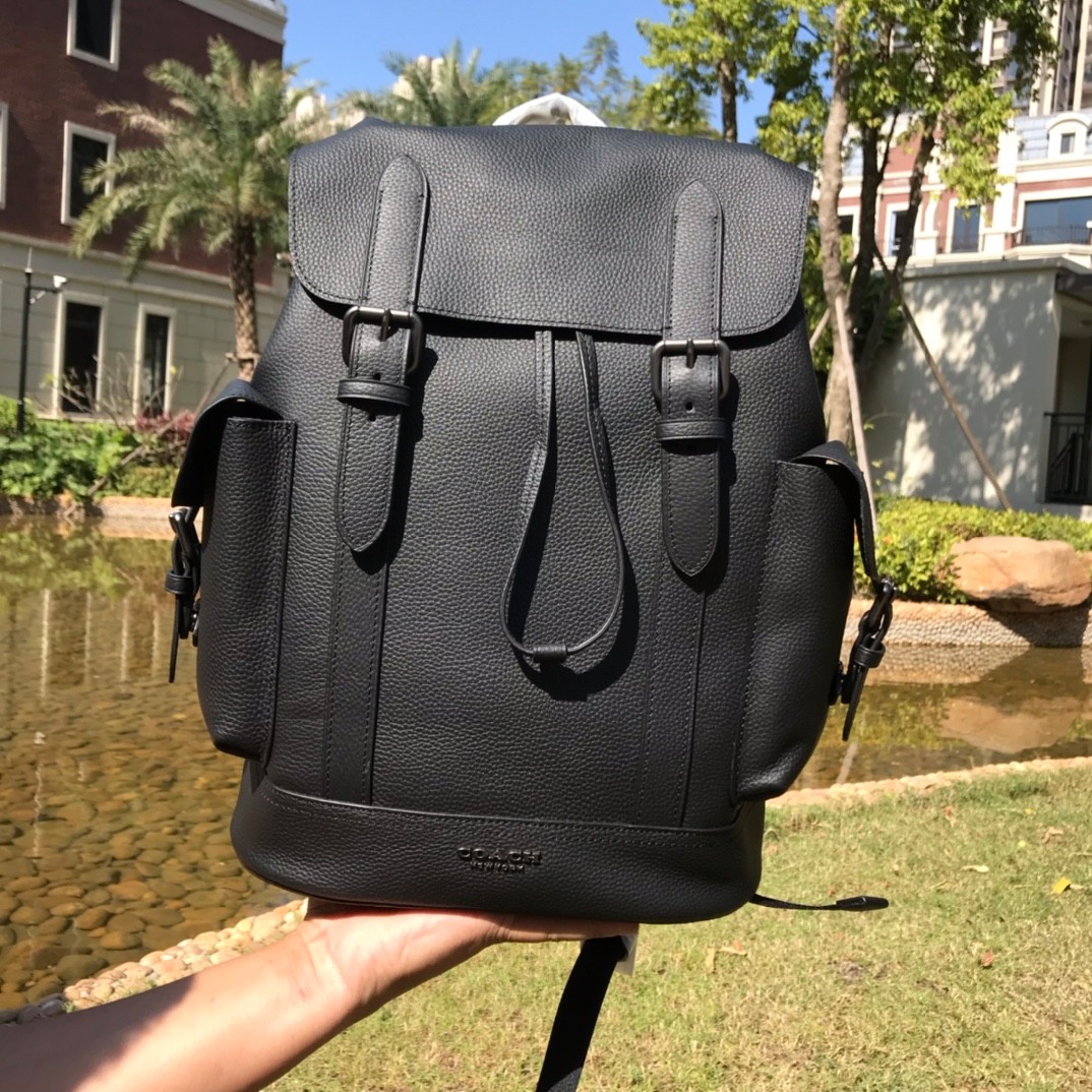 Coach plaid backpack on sale