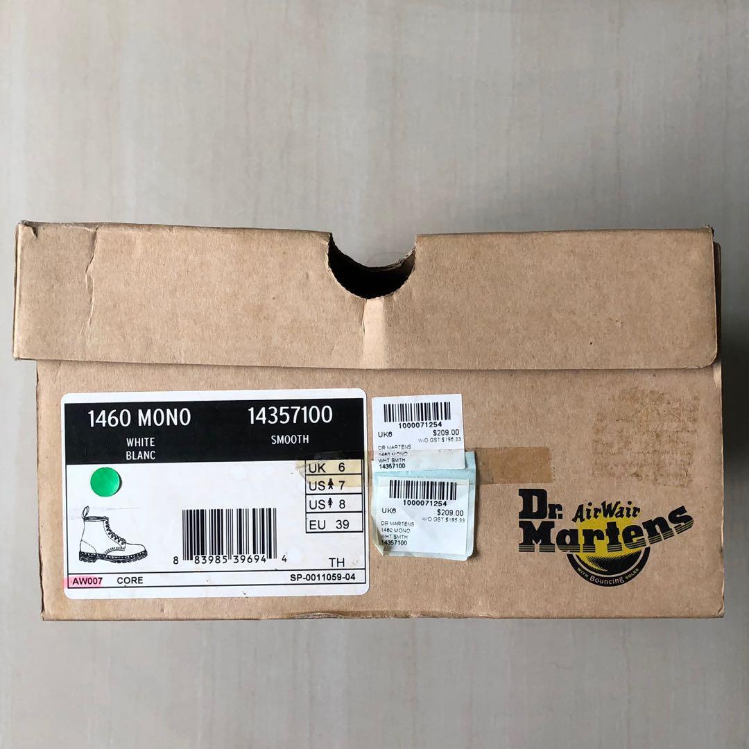 Dr marten outlet mono white