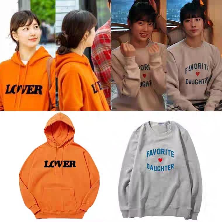 BAE ORANGE/WHITE HOODIE