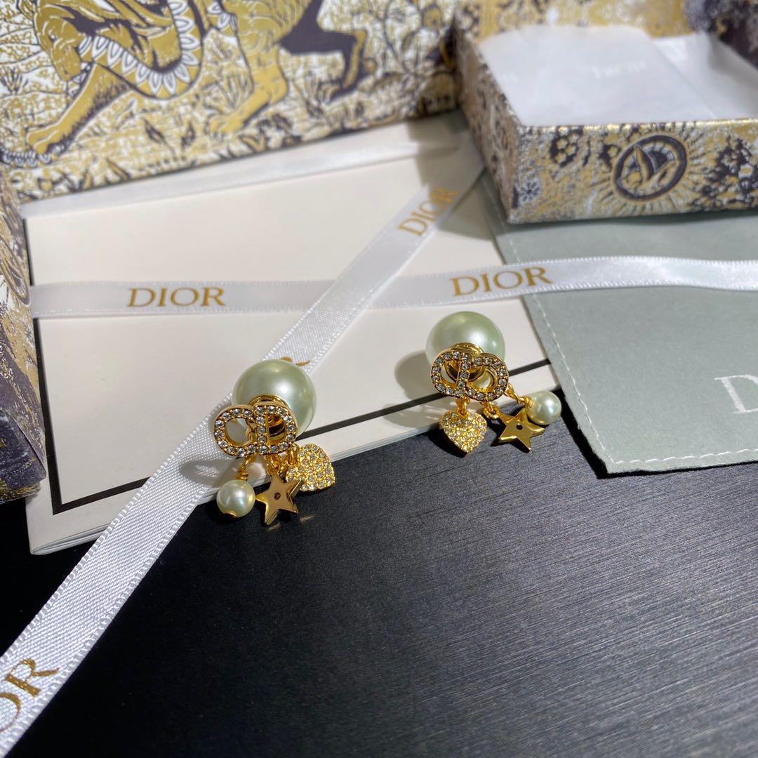 Christian Dior Mise En Dior Tribales Crystal Star Drop Earring Single   Rent Christian Dior jewelry for 55month