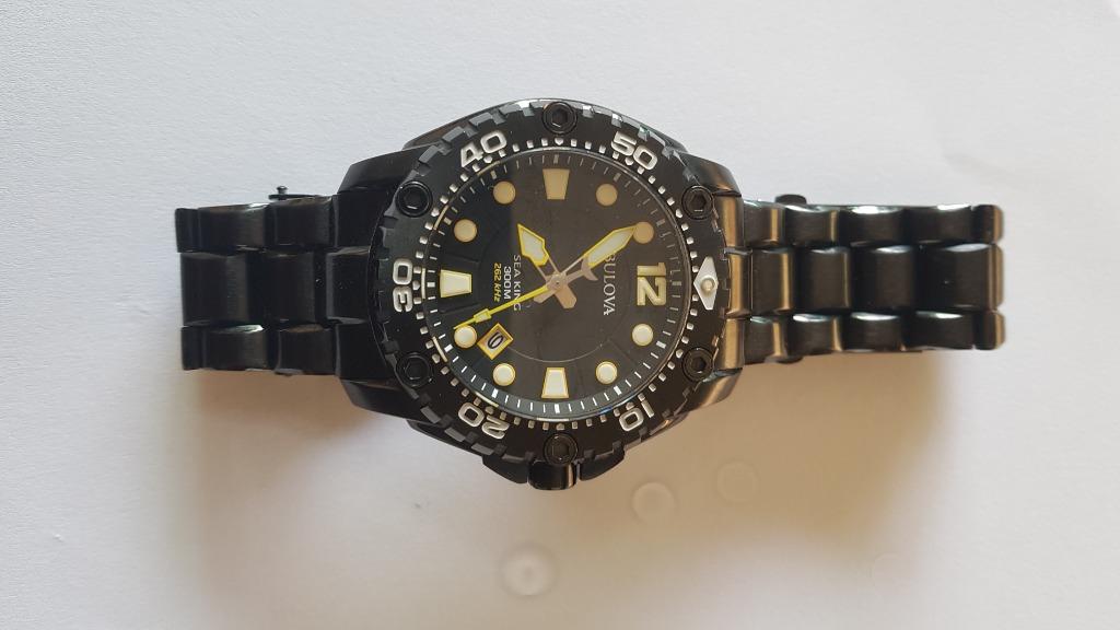 Bulova Sea King 98B242 Black IP SS