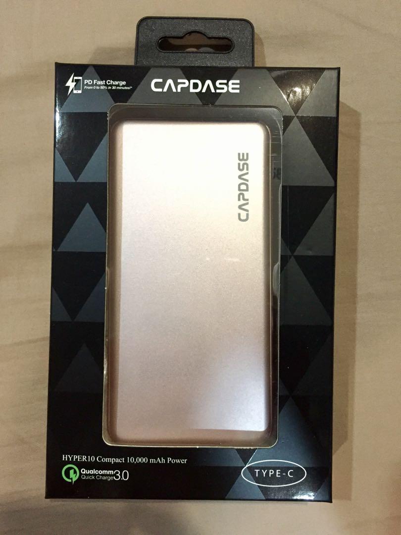 CAPDASE Powerbank 10k mah HYPER10 Compact (Pink) (Category: Batteries & Power Banks) located in Manila. Submitted by shop.louu (Listing ID 1055853221, Image 1). Description: - Brand new & sealed, Metallic Pink color, will ship it bubble wrapped - 10,000 mah capacity, Charging wire included - Slim & compact metal housing, Qualcomm quick charge 3.0 - Prevents overcharge, overheat, short circuit. See photos for full features - Payment thru bank tran