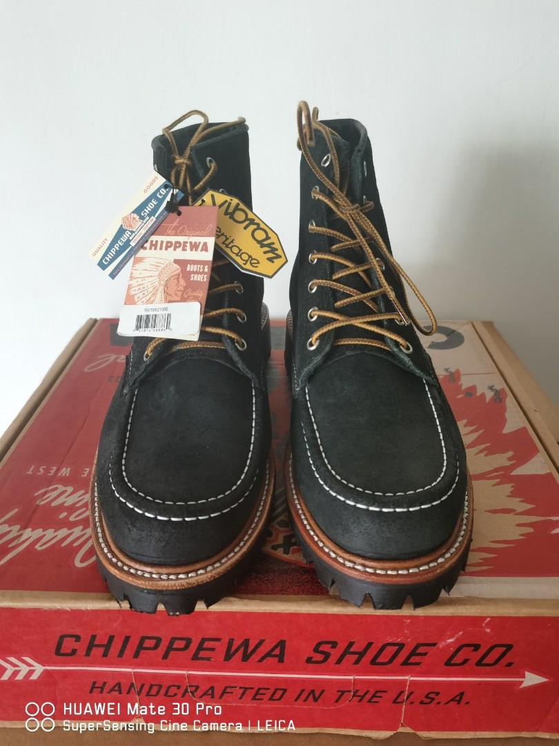 Chippewa 6in Logger Boots (Category: Boots) located in Cabuyao City. Submitted by rorix28 (Listing ID 1055916092, Image 3). Description: Bnew US10E Black Suede Item in SG Interested? Let's talk....
