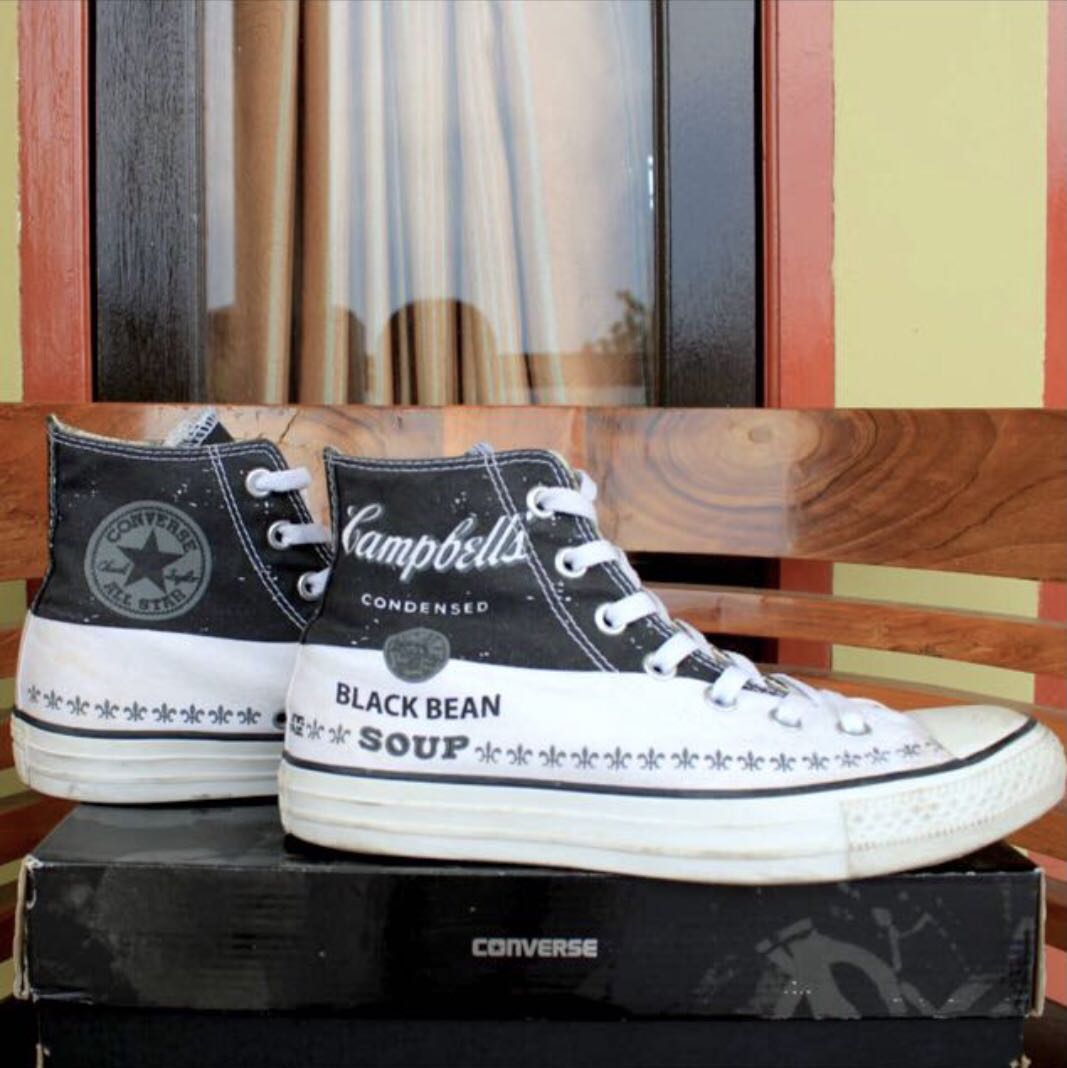 Converse andy warhol black bean soup top