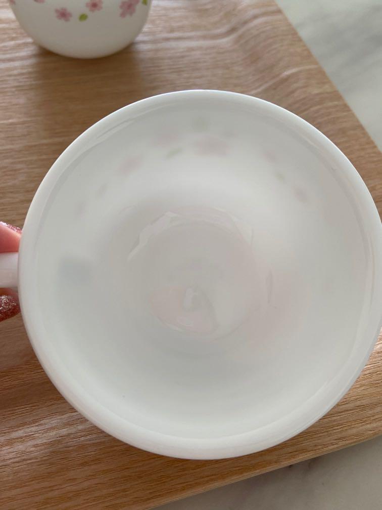 4 x Corelle Sakura tea cups, Furniture & Home Living, Kitchenware