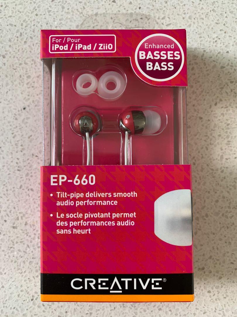 Creative Ep 660 Earphones Ruby Pink Audio Earphones On Carousell