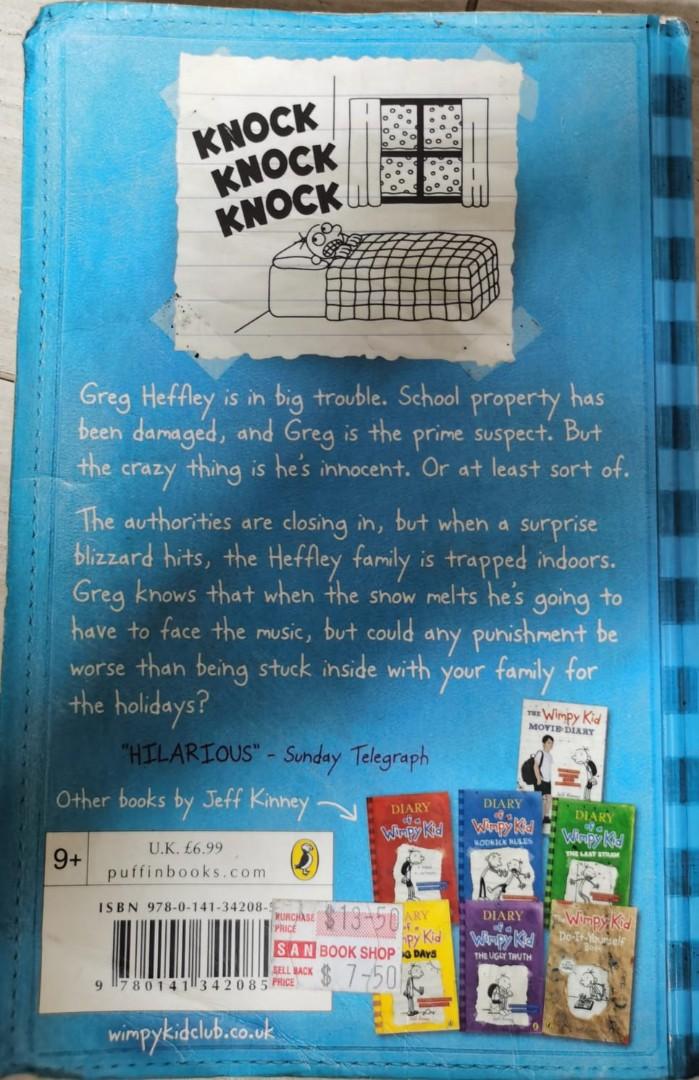 Diary Of A Wimpy Kid Cabin fever, Books & Stationery, Children's Books