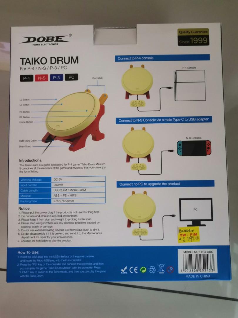 Dobe taiko shop drum ps4 review