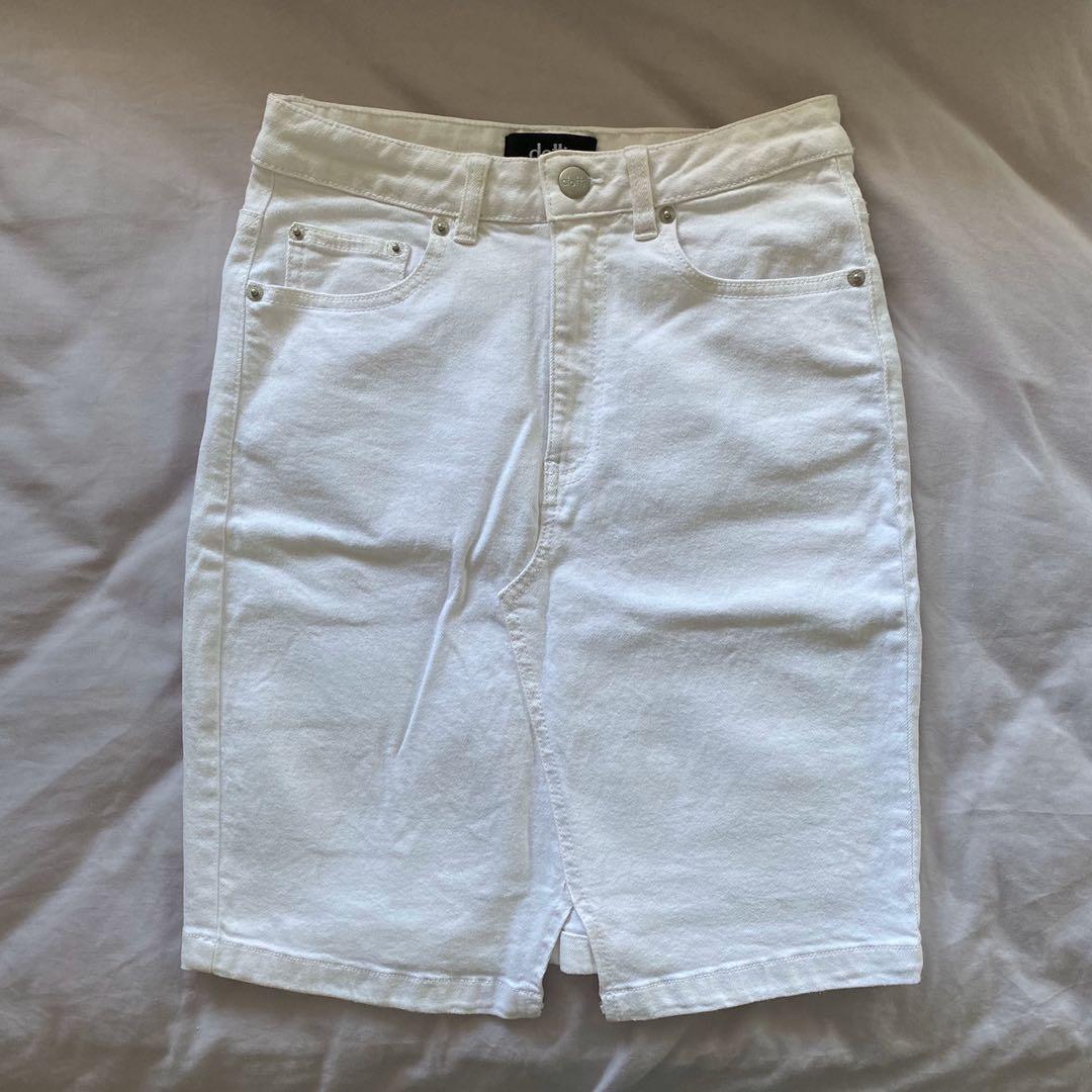 Dotti white denim skirt AU6