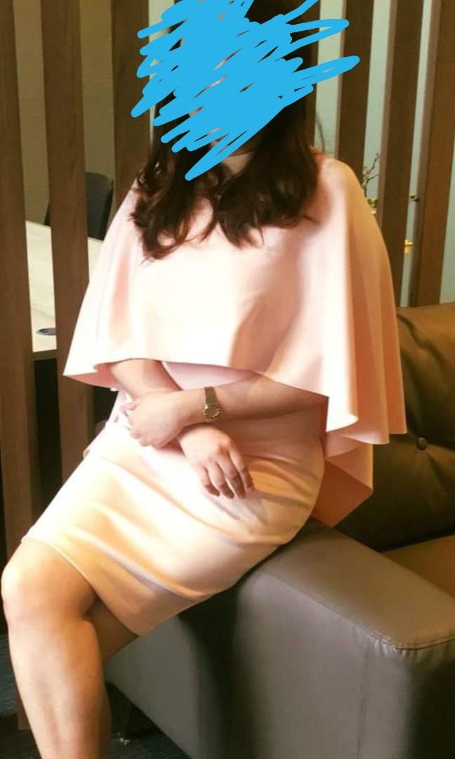 Formal Peach Cape Dress (Category: Dresses) located in Quezon City. Submitted by professional.declutterer (Listing ID 1055829231, Image 1). Description: Peach Formal Cape Dress - Only used once MOP: BDO/BPI/Gcash/Paymaya Location: Roosevelt QC RFS: decluterring and for baby's vaccines.