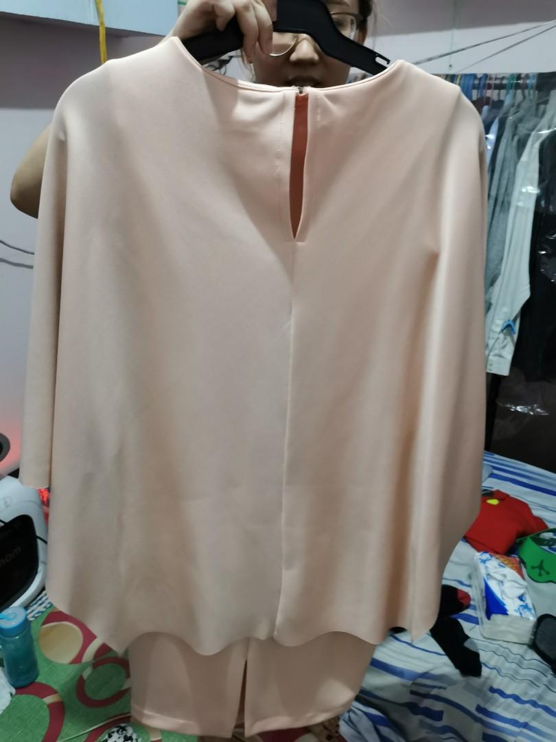 Formal Peach Cape Dress (Category: Dresses) located in Quezon City. Submitted by professional.declutterer (Listing ID 1055829231, Image 3). Description: Peach Formal Cape Dress - Only used once MOP: BDO/BPI/Gcash/Paymaya Location: Roosevelt QC RFS: decluterring and for baby's vaccines.