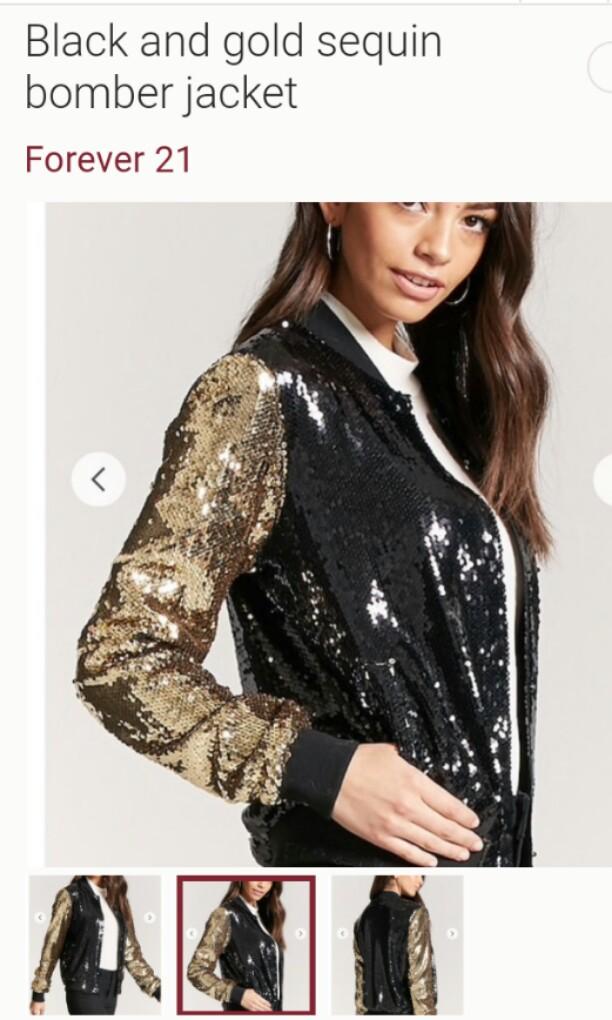 Forever 21 hot sale sequin bomber jacket