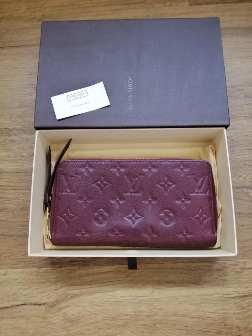 AuthenticLouis Vuitton Zippy Empreinte Infini Monogram Wallet