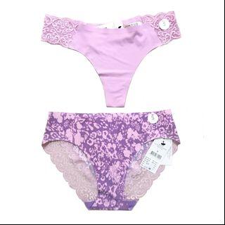 [FREE DELIVERY] Cotton On Body Seamless Lace Underwear Set (2 pieces)