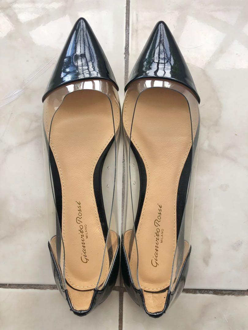 gianvito rossi plexi flat