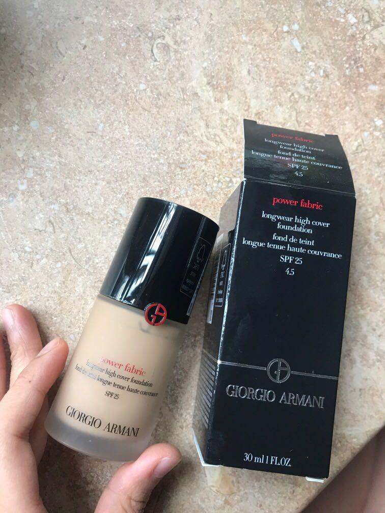 giorgio armani power fabric foundation 4.5