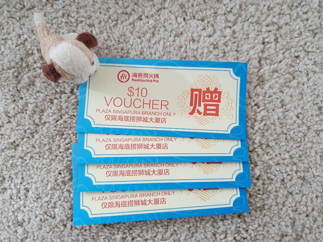 海底捞 Haidilao 40 Cash Gift Dining Vouchers No Min Spend Hot Pot Plaza Singapura Hai Di Lao Ps Hdl Tickets Vouchers Vouchers On Carousell