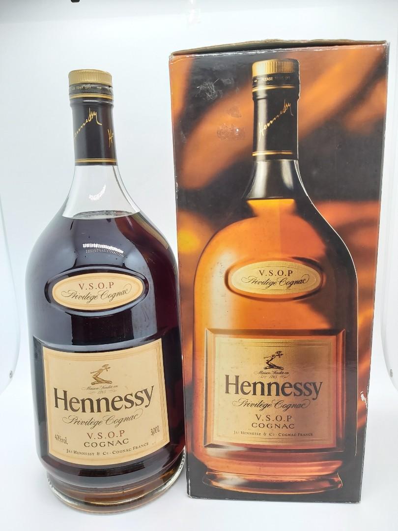 舊大支Hennessy Vsop 金頭3000ml, 嘢食& 嘢飲, 酒精飲料- Carousell