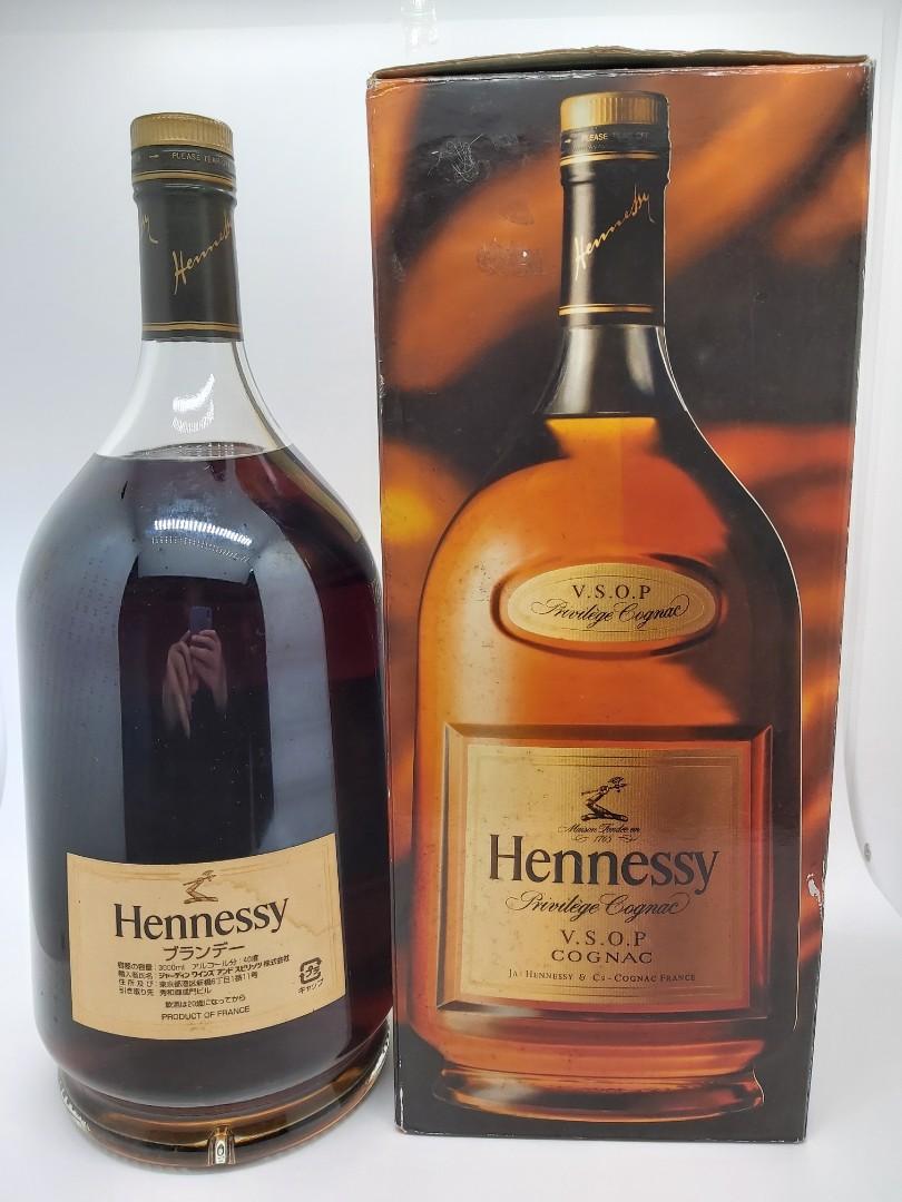 舊大支Hennessy Vsop 金頭3000ml, 嘢食& 嘢飲, 酒精飲料- Carousell