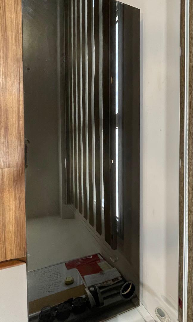 Ikea Micke Study/ Office Desk with Customised Glass Top, Furniture