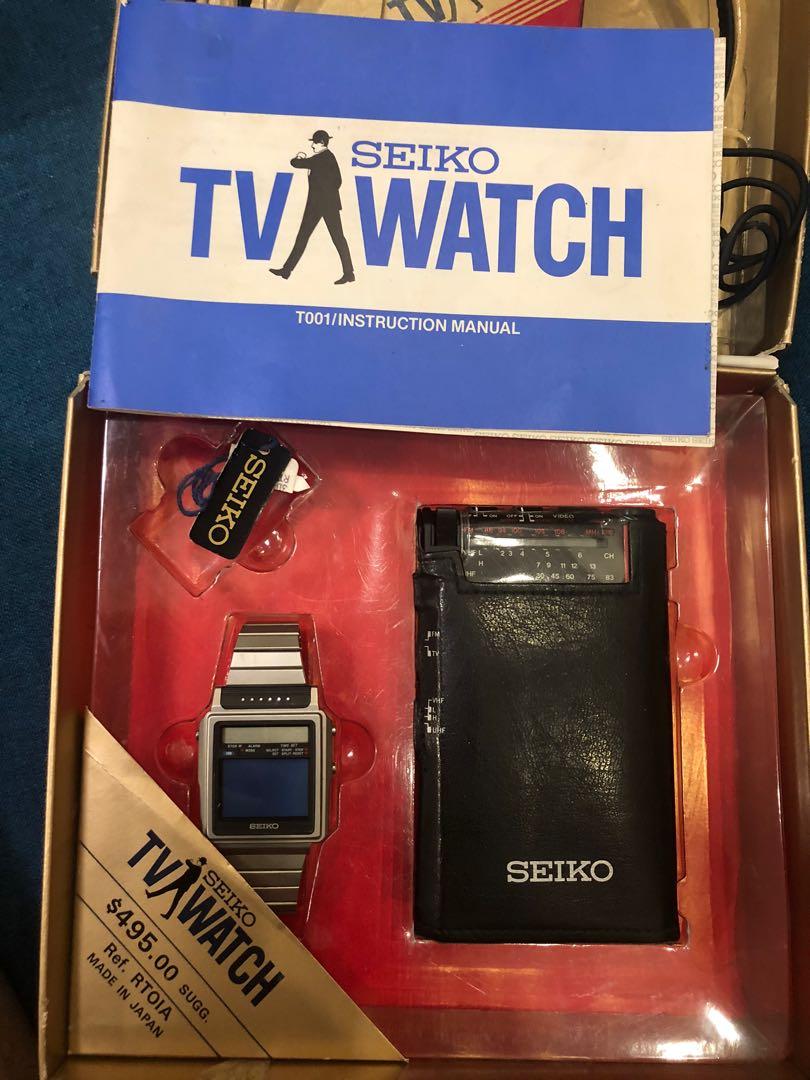 James Bond Octopussy Seiko TV watch full set with headphone and tuner for  collection only not functioning 007 Roger Moore, 男裝, 手錶及配件, 手錶- Carousell