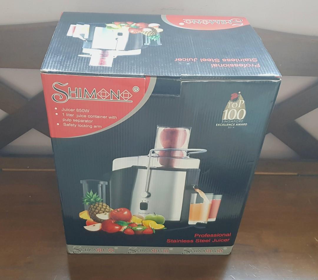 Juice Extractor SHIMONO PROFESSIONAL Stainless Steel Juicer 850W, Home Appliances, Kitchenware