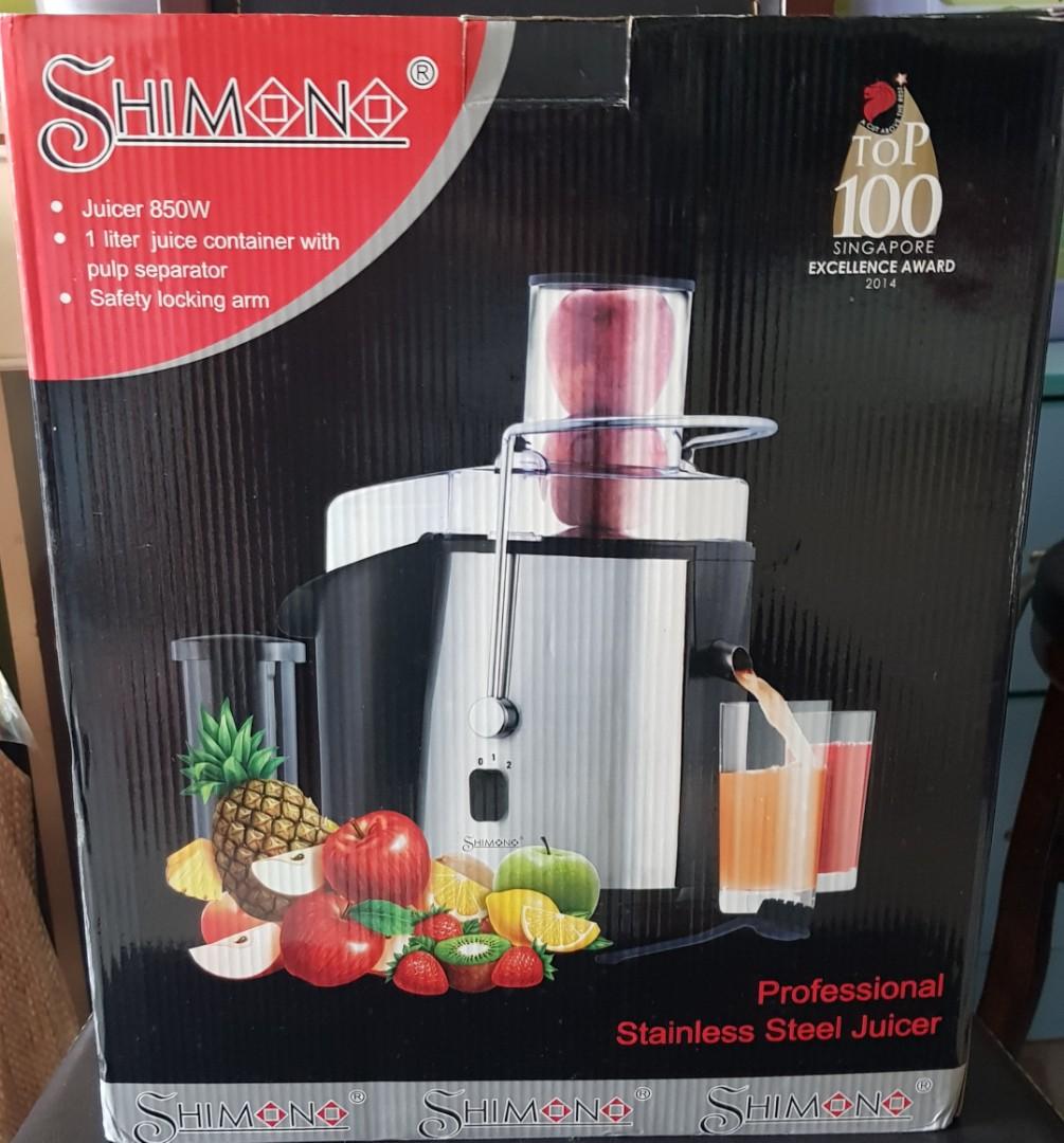 Juice Extractor SHIMONO PROFESSIONAL Stainless Steel Juicer 850W, Home Appliances, Kitchenware