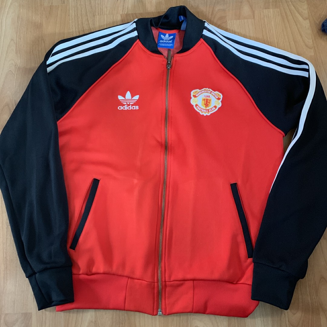 Manchester United Adidas Bomber Jacket ***Rare***, Men's Fashion, Coats ...