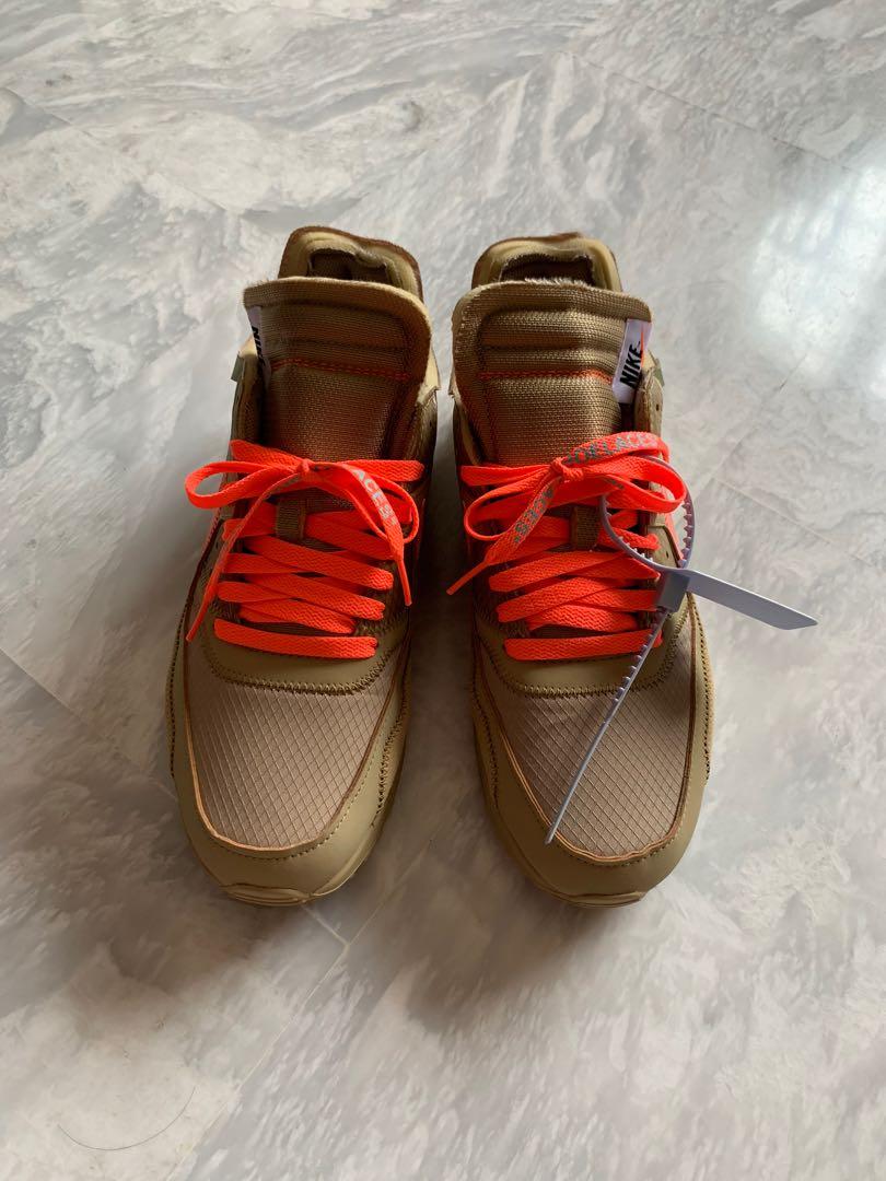Nike x OW Air Max 90 Desert Ore Men s Fashion Footwear Sneakers