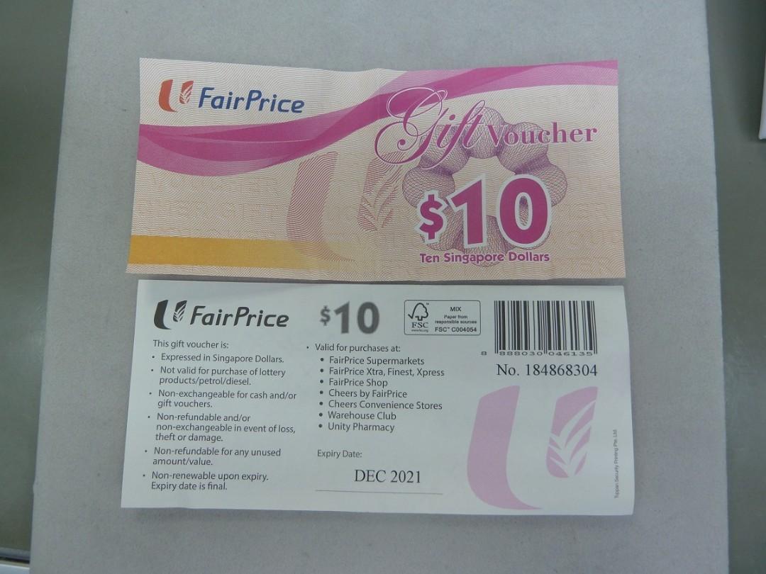 NTUC VOUCHERS 500 expire Dec 2021, Entertainment, Gift Cards