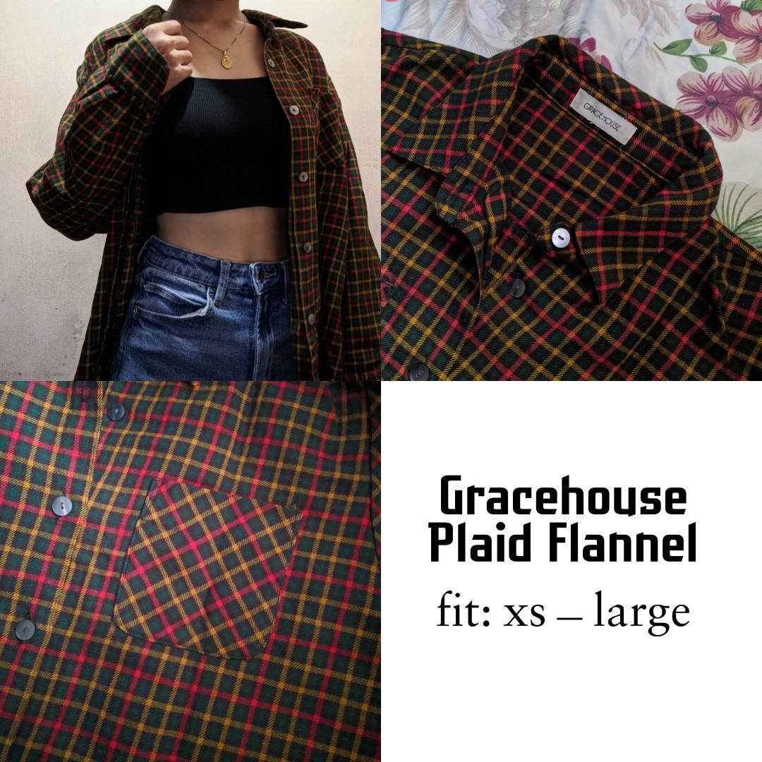 plaid shirts aesthetic