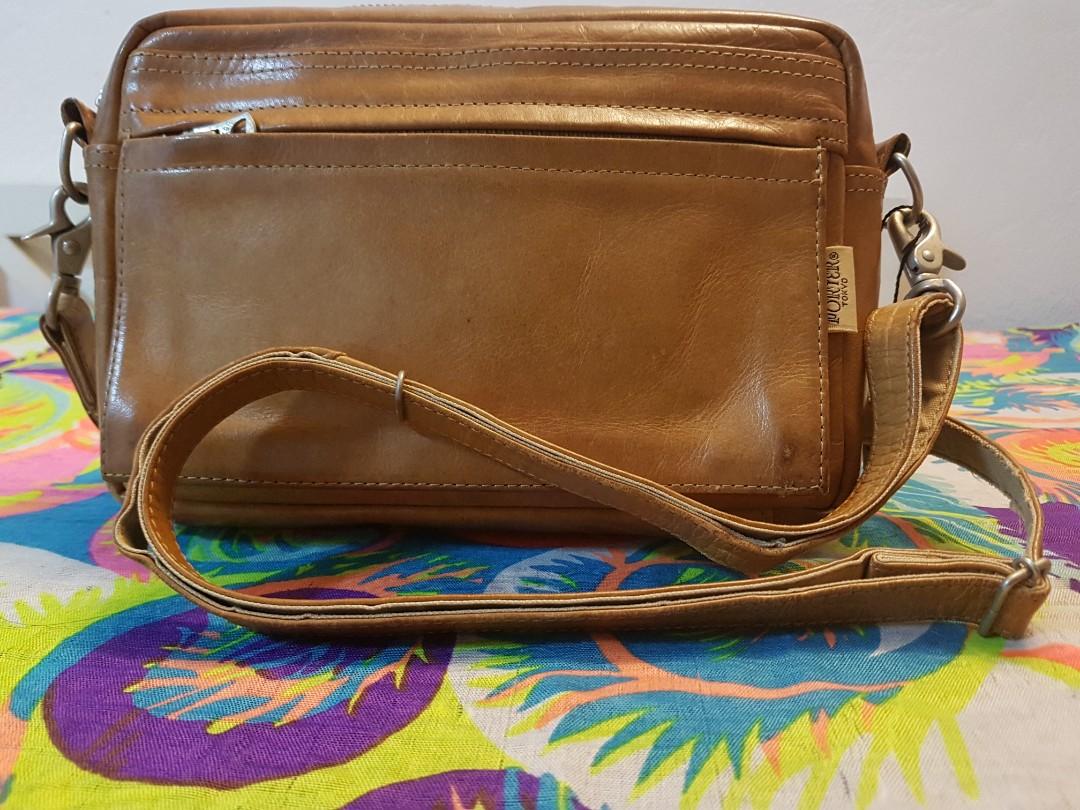Porter leather sling hotsell bag