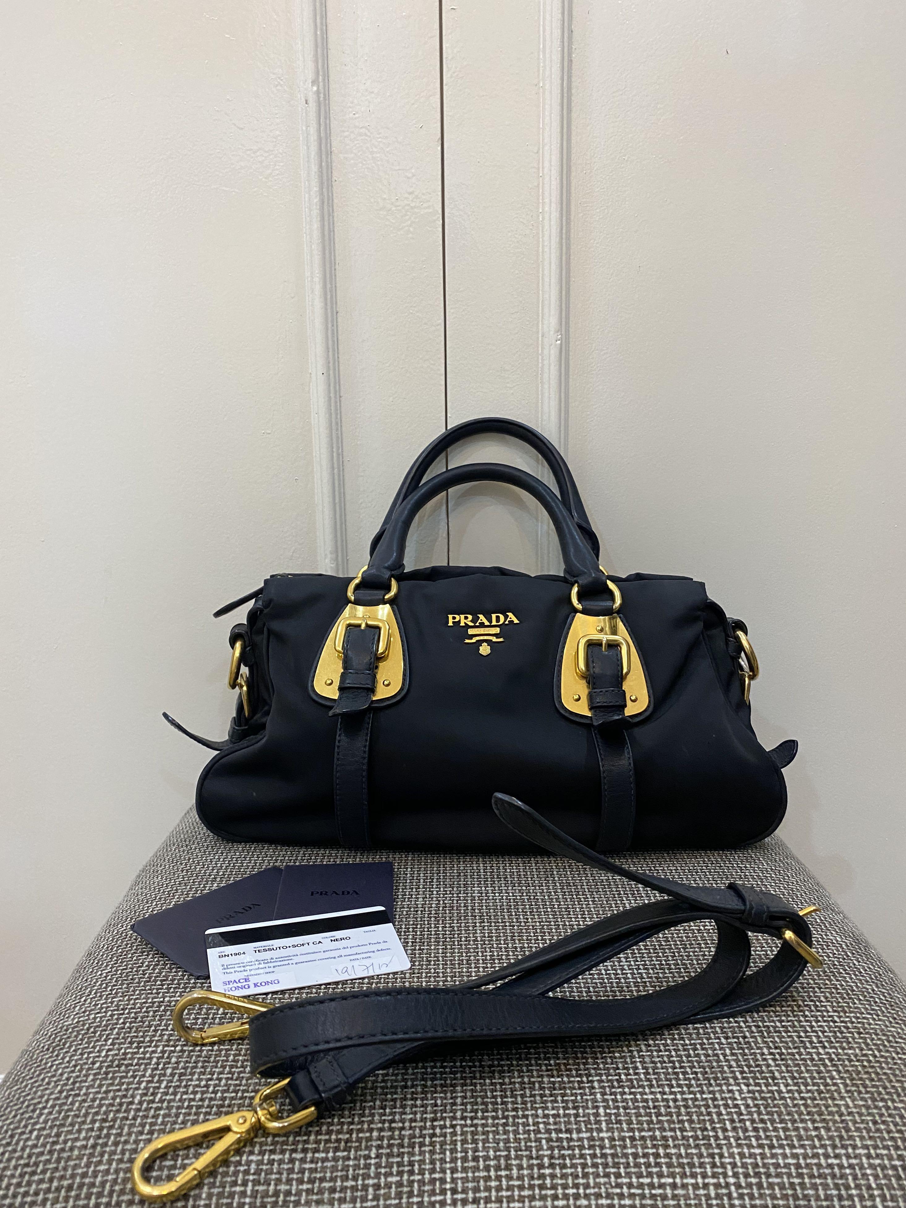 Prada soft calf nero deals