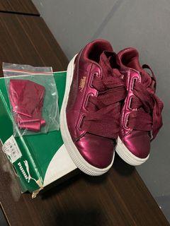 Puma Basket Heart Patent in “Marshmallow”