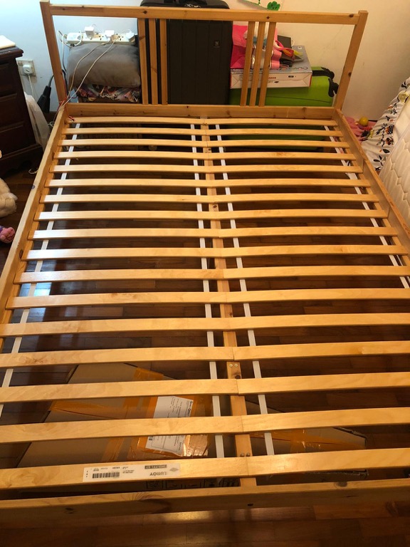 Queen IKEA bed frame, Furniture & Home Living, Furniture, Bed Frames