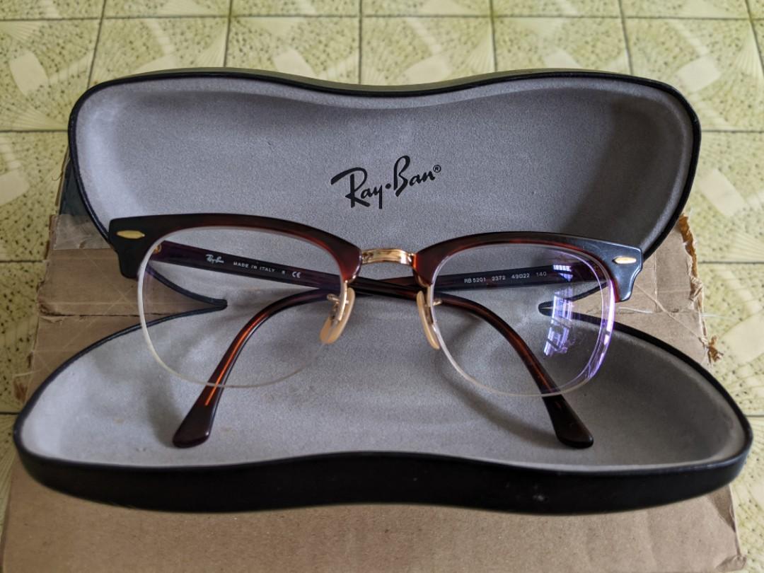 Ray Ban Clubmaster Eyeglasses Spectacles Men S Fashion Accessories Eyewear Sunglasses On Carousell