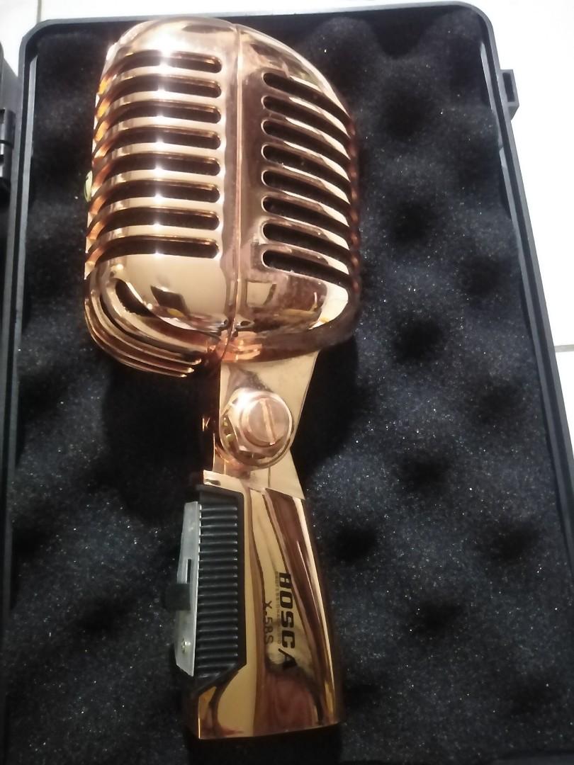 Retro microphone Elvis mic (Category: Microphones) located in Quezon City. Submitted by smithwarren46 (Listing ID 1055678691, Image 3). Description: Brandnew rare rose gold Retro dynamic Microphone P2500 with carrying case. Pick up lagro Q.c or via delivery service rider po. More item for sale.. like or follow my page #BSAonlinestore https://www.facebook.com/BSA-online-store-104063428078639/.