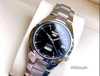 Seiko 5 Automatic SNK623 Analog Steel Watch SNK623K1 Black Dial Brand New Seiko 5 Automatic SNK623 Analog Steel Watch SNK623K1 Black Dial Brand New