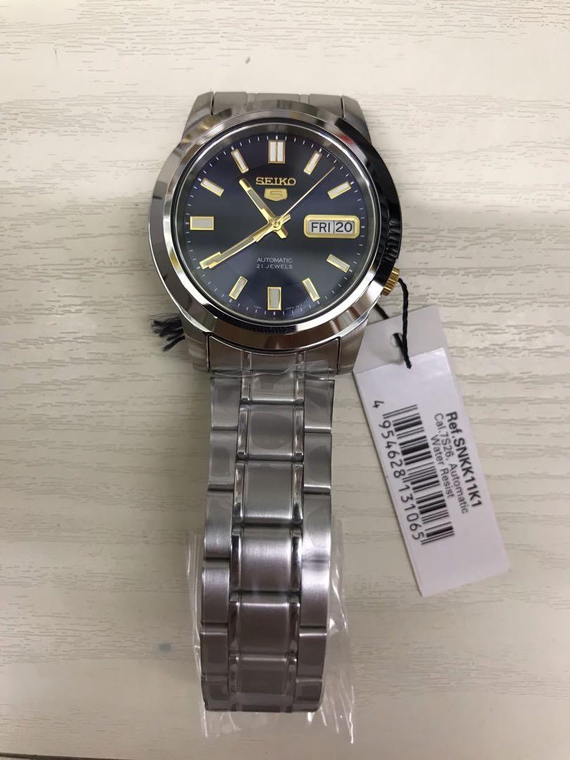 Seiko Orologio Unisex Adulto SNKK11K1 - Cassa Argento, Movimento Automatico, Garanzia Internazionale 1 Anno